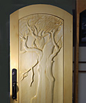yellow cedar entrance door